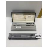 CLI CROSS PEN/PENCIL SET AND CLI BALLOGRAPH PEN,