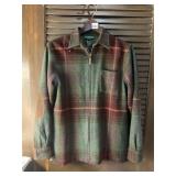 RALPH LAUREN SZ M 100% LAMBSWOOL ZIP UP JACKET