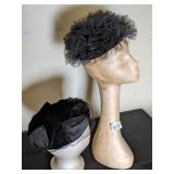 POUFFY BLACK HAT NO LABELS MADE WITH GATHERED