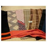 RECTANGLE AND TIE SCARVES MOD PRINTS SOLIDS DOTS