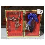 LENOX CHRISTMAS ORNAMENTS, GRINCH AND SAPHIRE