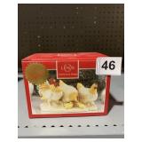 LENOX FIRST BLESSING NATIVITY ROOSTER AND CHICKEN