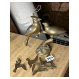 BRASS BIRDS ON LIMB, BRASS BIRD WINDCHIME, NEEDS