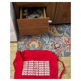 FLORAL THROW RUG, WEIGHT WATCHERS APRON,