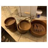 GALSTYAN SUTTON WOOD SALAD BOWL SET, SHOPPING