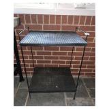 2 TIER METAL TABLE, 20.5X16X30