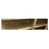 LARGE GLASS CANNING JARS INCLUDING ATLAS, KERR,