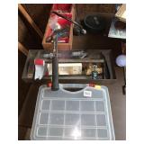 STORAGE CONTAINER, TOOLBOX TRAY, LOCK, HAMMER