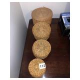 NESTING STRAW BASKETS