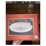 LENOX BLESS THIS HOME SERVING PLATTER IN OB