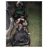 3 MATCHING METAL PATIO CHAIRS, REQUIRE REPAINTING