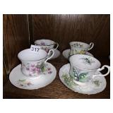 3 ROYAL ALBERT TEACUPS AND SAUCERS, REGAL