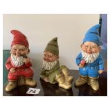 MADE IN JAPAN GNOMES, 3 TOTAL
