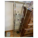 57X14X14, BRASS TONE BAMBOO LOOK DISPLAY SHELF