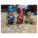 MADE IN JAPAN GNOMES, 3 TOTAL