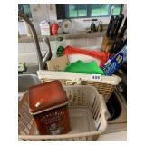 STORAGE BASKET, STRAWS, DISPOSABLE CUTTING