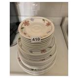 MIKASA SATIN IVORY DISHES, SERVING FOR 6 PLUS