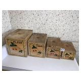 WOODEN CANISTER SET