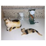 UNUSUAL GLASS CAT, MINI CAT PITCHER, OTHER CAT