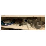 VISIONS CASSEROLE, ANGEL FOOD CAKE PANS, ALUMINUM