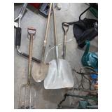SHOVELS, PITCHFORK, PRY BAR
