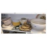 EPOXY SHELL TRIVETS, HERITAGE OVAL SERVING BOWL,