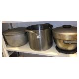WEAR EVER LARGE POT WITH LID, STOCK PO, ROUNDED