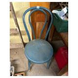 BLUE PARLOR CHAIR