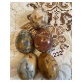 5 MARBLE EGGS