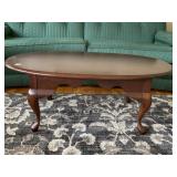 23X44 QUEEN ANN OVAL COFFEE TABLE