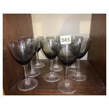 SMOKEY GRAY GLASSES, 8 TOTAL