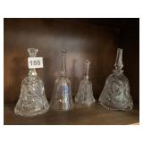 GLASS BELLS, ONE HANDLE BROKEN