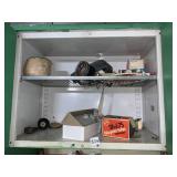 BIKE TUBES, TWINE, IRON SPIKE, CANDLES,