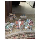 LIGHTED CERAMIC CHRISTMAS HOUSES