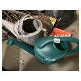 GALVANIZED AND PLASTIC WATERING CANS