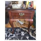 QUEENS ANN STYLE SIDE TABLES WITH CENTER DRAWER