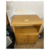 PINE KITCHEN CART, 27X18X34