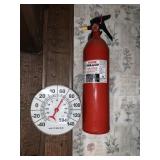 FIRE EXTINGUISHER, WALL THERMOMETER