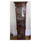 18X32X72 GLASS DOOR DISPLAY CABINET WITH TOP AND