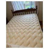 FULL SIZE BED FRAME WITH SUPER CLEAN MATTRESS AND