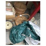 TARP/COVER, BASKET, WHEEL, BUSHALL BASKET