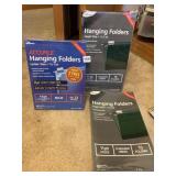 3 NEW SEALED PACKS OF HANGING FILE FOLDERS