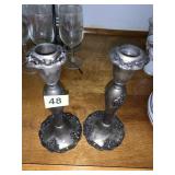 SILVERPLATE CANDLE STICKS