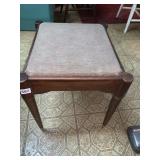 MCM BRASS CAPPED FEET STORAGE SEAT