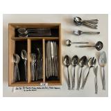 EKCO STAINLESS FLATWARE SET, SERVICE FOR 8 PLUS 4