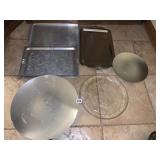 WROUGHT ALUMINUM SERVING TRAYS AND OTHER SERVING