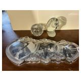 GLASS HEARTS PICTURE FRAME (NO STAND), ART GLASS