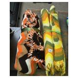 2 HAND MADE AFGHANS