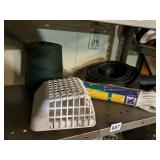 CLOTHESLINE, LARGE SPOOL OF TWINE, DRYER VENT