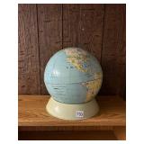 12" WORLD GLOBE ON RESTING BASE